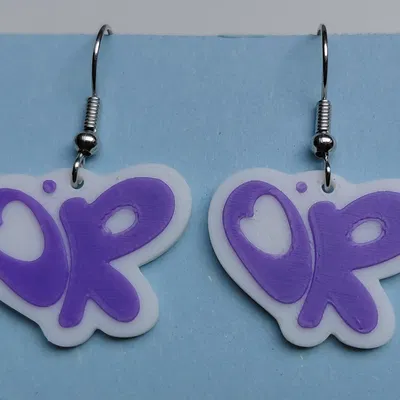 Bông tai hoặc móc khóa logo Olivia Rodrigo