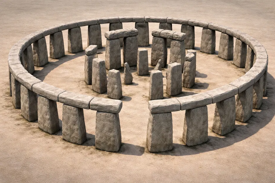 Mô hình phục dựng Stonehenge thu nhỏ - Image 1