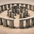 Mô hình phục dựng Stonehenge thu nhỏ - Thumbnail 1