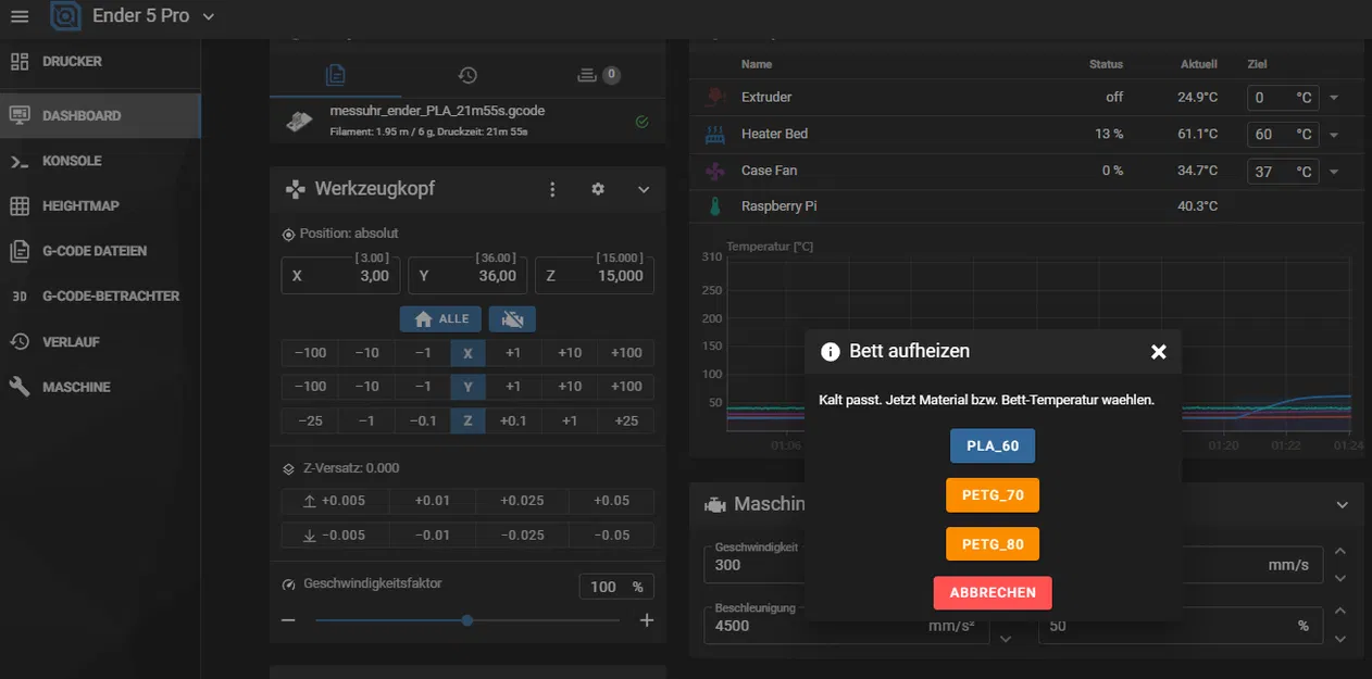 Gá kẹp đồng hồ so cho đầu in Creality Sprite Extruder Pro - Image 9