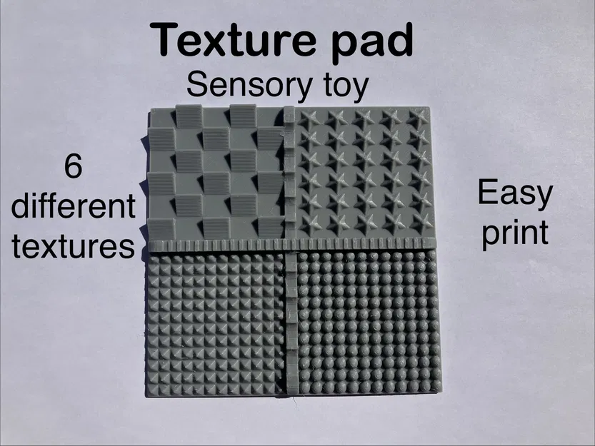 Bảng cảm giác (Sensory toy) 6 bề mặt độc đáo in 3D - Image 1