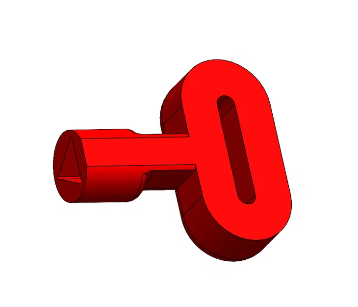 Chìa khóa tam giác tiêu chuẩn (Loại Thirard / Chìa khóa cứu hỏa) - Image 1