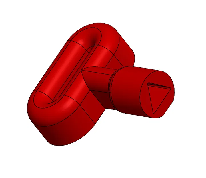 Chìa khóa tam giác tiêu chuẩn (Loại Thirard / Chìa khóa cứu hỏa) - Image 2