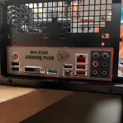 Tấm chắn cổng I/O cho MSI B360 Gaming Plus (Hỗ trợ đổi màu)