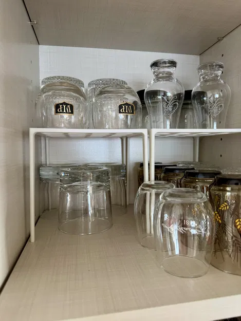 Kệ Đựng Ly Tách Cho Tủ Bếp (Cabinet Cup Organizer Shelf) - Image 3