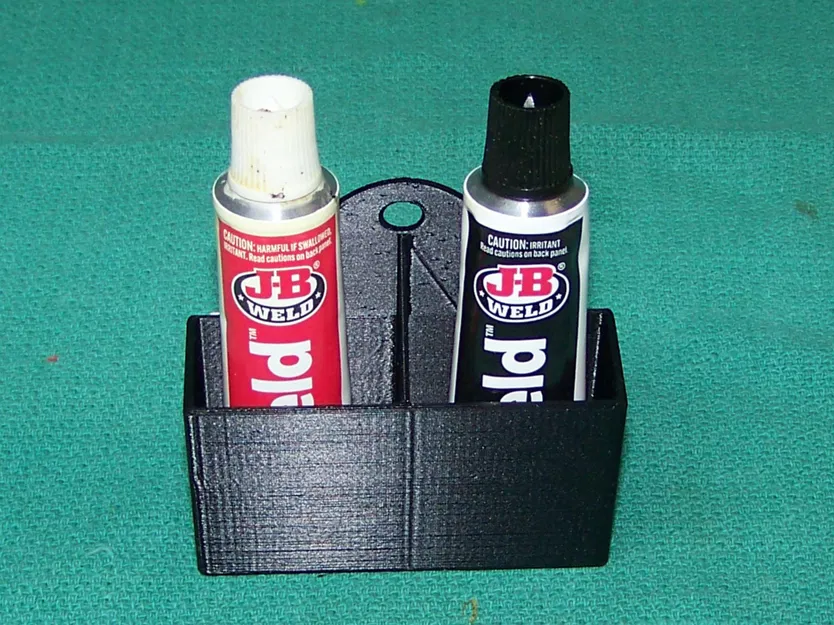 Giá đỡ hai tuýp keo Epoxy, để bàn hoặc treo Pegboard - Image 1