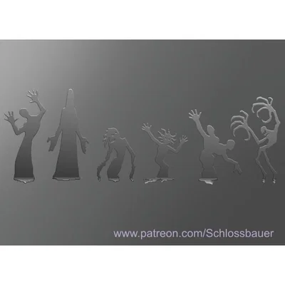 Bộ sưu tập mô hình bóng ma Shadows in 3D cho D&D và Tabletop