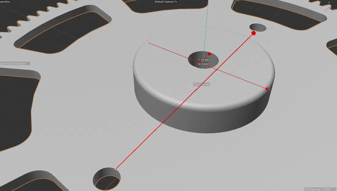 Bánh răng 3D cho cuộn nhựa in (Gear for plastic reel) - Image 3