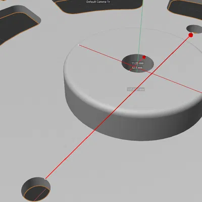 Bánh răng 3D cho cuộn nhựa in (Gear for plastic reel)