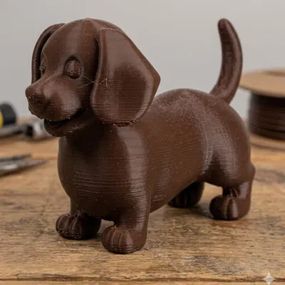 Mô hình chú chó Dachshund v1