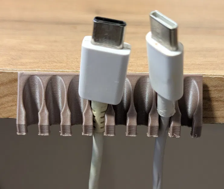 Kẹp giữ dây cáp thông minh in 3D (Parametric Cable Holder) - Image 1