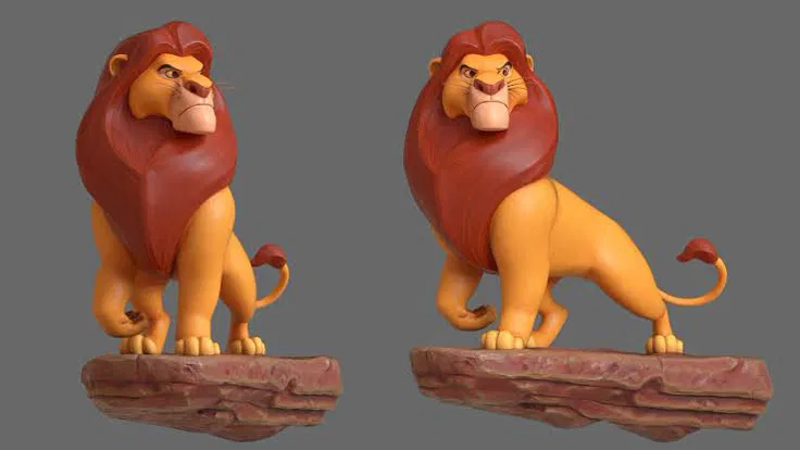 Mô hình 3D Vua Mufasa từ Lion King sắc nét, đầy uy quyền - Image 1