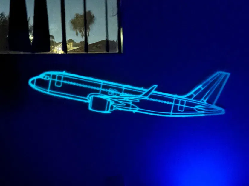 Tranh treo tường Airbus A320 khổng lồ! (In theo từng mảnh) - Image 1