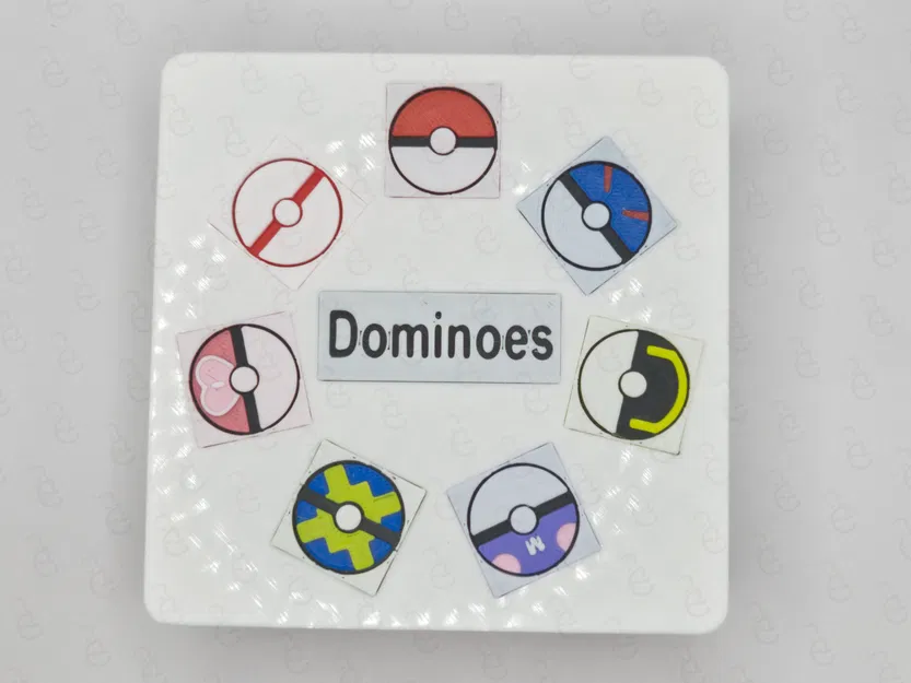 Bộ cờ Domino Pokeball "Double 6" - Image 3