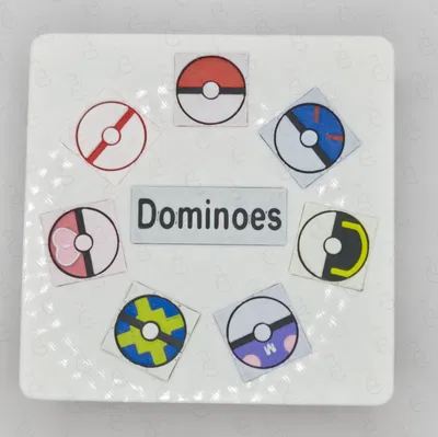 Bộ cờ Domino Pokeball "Double 6"