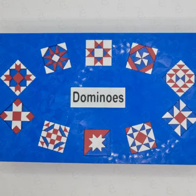 Bộ cờ Domino Quilt Block "Double 9"
