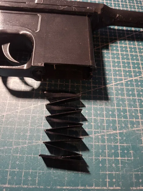 Lò xo khay đạn cho mô hình súng Mauser C96 in 3D - Image 1