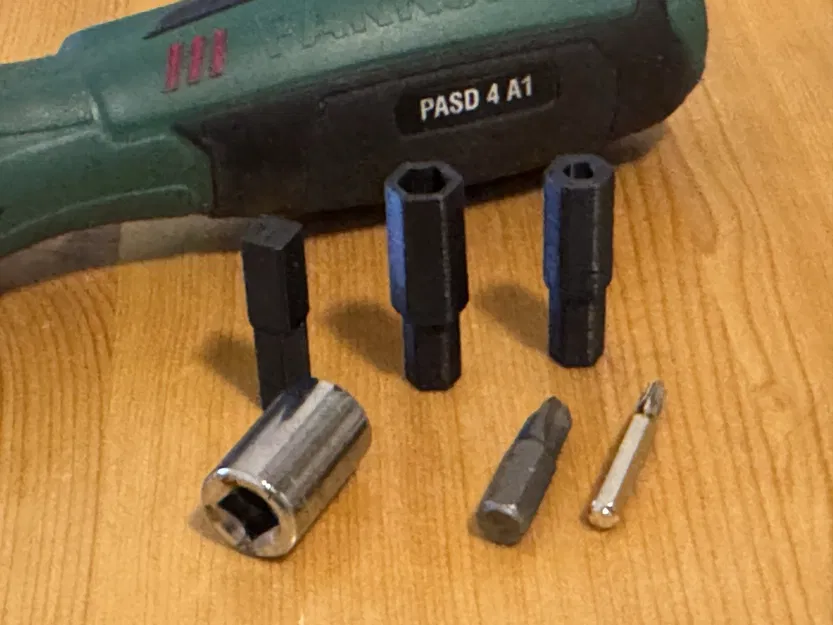 Bộ chuyển đổi đầu vít cho máy Parkside PASD 4 A1 (Bit Adapters) - Image 1