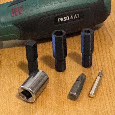 Bộ chuyển đổi đầu vít cho máy Parkside PASD 4 A1 (Bit Adapters)