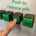 Dụng cụ đẩy thuốc viên và hộp chia thuốc theo tuần - Thumbnail 7