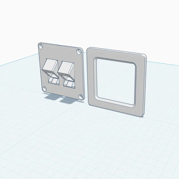Mặt ốp tường kép cho cổng mạng RJ45 (Dual-Port Keystone Wall Plate) - Image 7