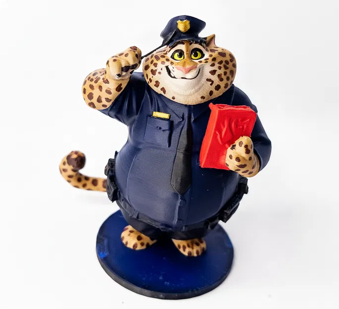 Mô hình 3D Officer Clawhauser trong phim Zootopia - Image 2