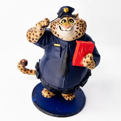 Mô hình 3D Officer Clawhauser trong phim Zootopia