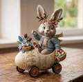 Chú Thỏ Phục Sinh Trên Xe Hình Quả Trứng - Thumbnail 1