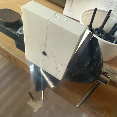 Đồ gá cưa phẳng cho Rotary Switch trục nhựa 6mm