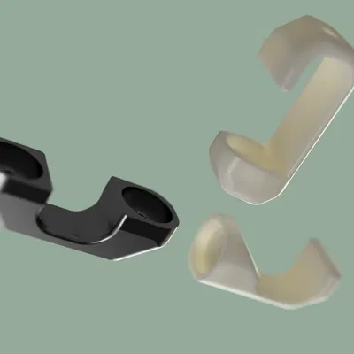 Kẹp quản lý cáp parametric cho bàn Uplift