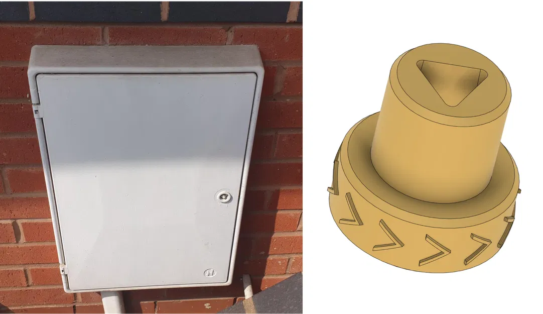 Chìa khóa tủ điện 8mm - Image 1