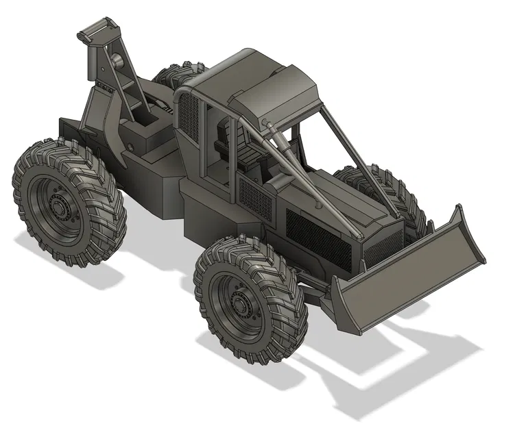 Mô hình xe kéo gỗ Timberjack 240A - Thiết kế tỉ lệ 1:16 chi tiết - Image 1