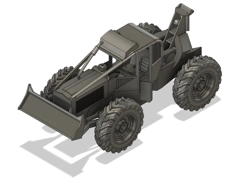 Mô hình xe kéo gỗ Timberjack 240A - Thiết kế tỉ lệ 1:16 chi tiết - Image 4