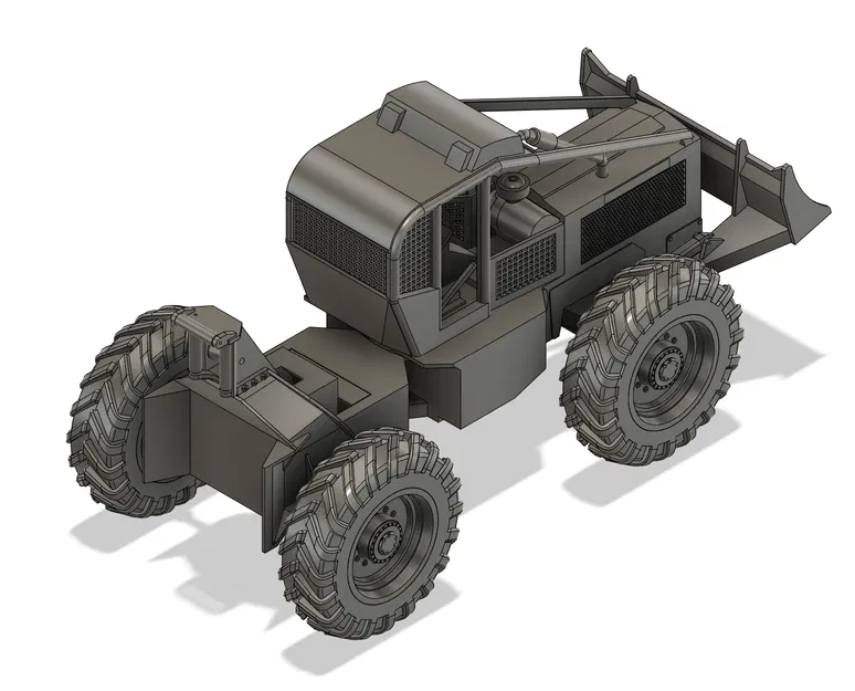 Mô hình xe kéo gỗ Timberjack 240A - Thiết kế tỉ lệ 1:16 chi tiết - Image 6