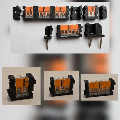 Đế gắn vít dạng module cho Wago 221-(412, 413, 415)