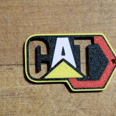 Móc khóa logo CAT Caterpillar in 3D - Phụ kiện độc đáo cho chìa khóa