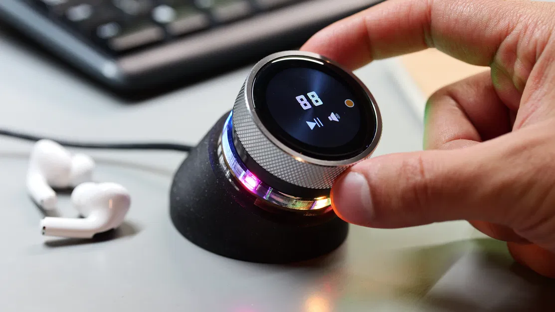 Đế dựng điều khiển âm lượng PC cho Elecrow 1.28 LCD Rotary Display - Image 1