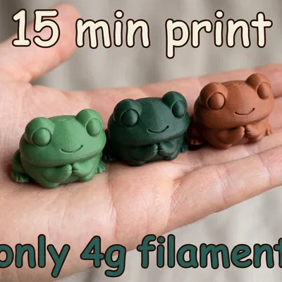 Chú Ếch Mini Dễ Thương – Mô hình để bàn in siêu nhanh
