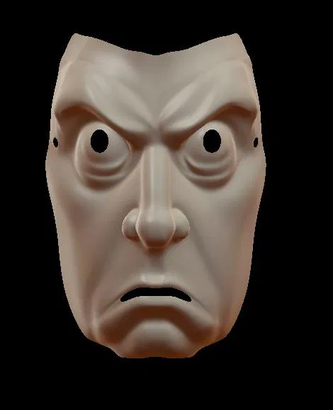 Mẫu in 3D Cartoon Face Mask ấn tượng và độc đáo - Image 1