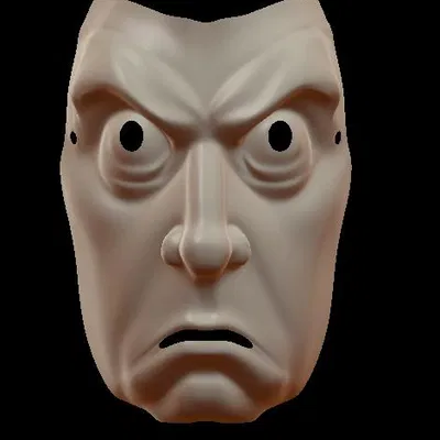 Mẫu in 3D Cartoon Face Mask ấn tượng và độc đáo