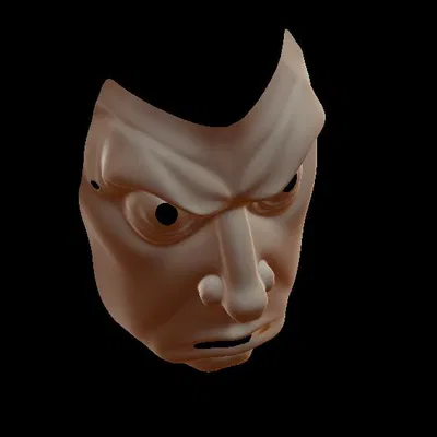 Mẫu in 3D Cartoon Face Mask ấn tượng và độc đáo