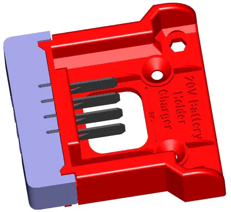 Giá đỡ và sạc pin TOTAL 20V - Image 1