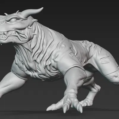 Mô hình 3D Terror Dog Ghostbusters chi tiết cao cho in Resin