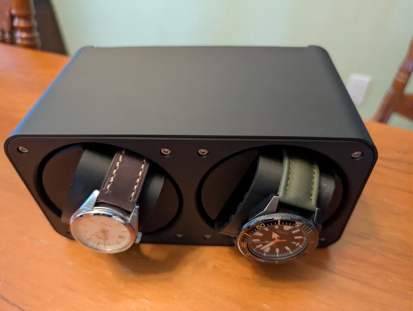 Bộ xoay đồng hồ đôi (One piece double watch winder) - Image 1