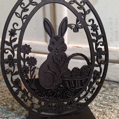 Mô hình vật phẩm trang trí chú thỏ Phục Sinh in 3D độc đáo