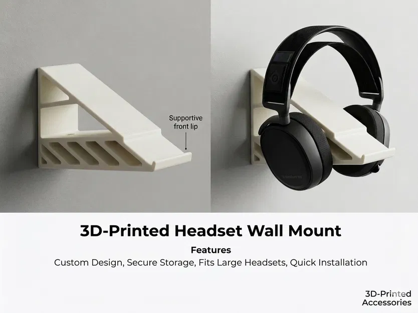 Giá treo tai nghe (Headset Holder) gắn tường tiện lợi - Image 1
