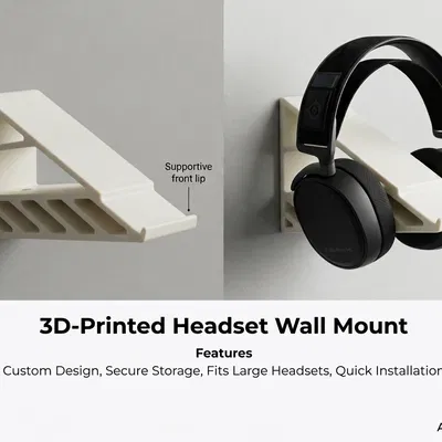 Giá treo tai nghe (Headset Holder) gắn tường tiện lợi