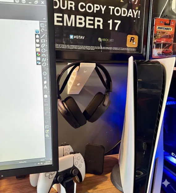 Giá treo tai nghe (Headset Holder) gắn tường tiện lợi - Image 4