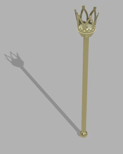 Mô hình gậy vương trượng (Crown Wand) có thể tùy chỉnh độ dài - Image 1