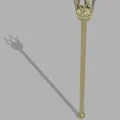 Mô hình gậy vương trượng (Crown Wand) có thể tùy chỉnh độ dài - Thumbnail 1